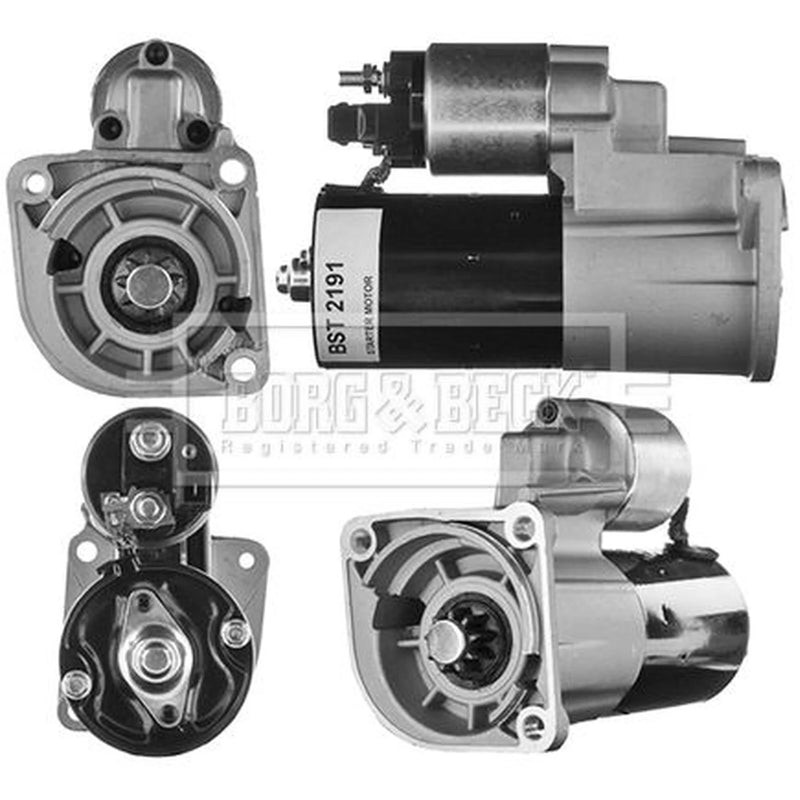 Borg & Beck Starter Motor 12V 1.1kW 9 Teeth BST2191
