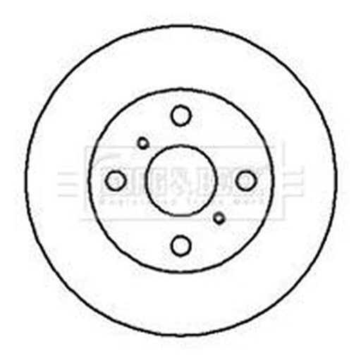 Borg & Beck 2 x Vented Front Brake Discs BBD4039