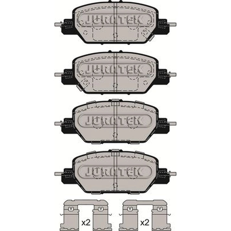 Juratek Rear Brake Pad Set JCP8315
