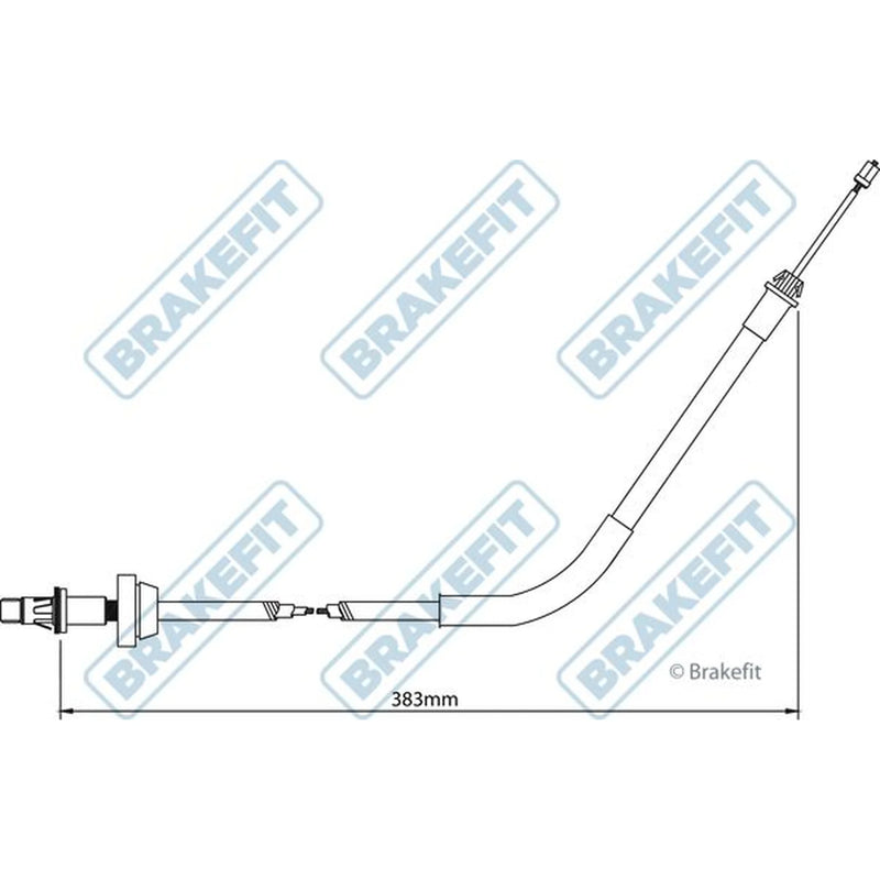 Apec Handbrake Cable Front BBC3179