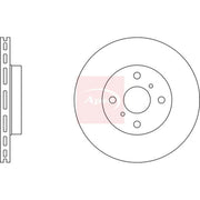 Apec 2 x Vented Front Brake Discs DSK2362