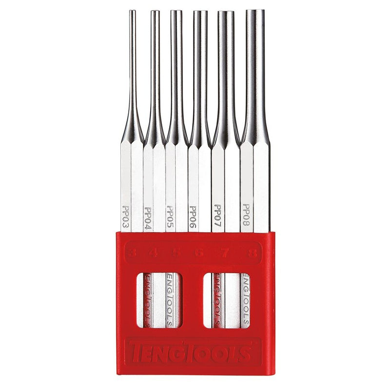 Teng Tools Parallel Pin Punch Set 6 Pieces