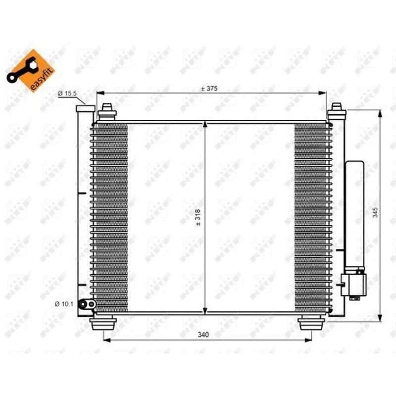 NRF Air Conditioning Condenser 350216