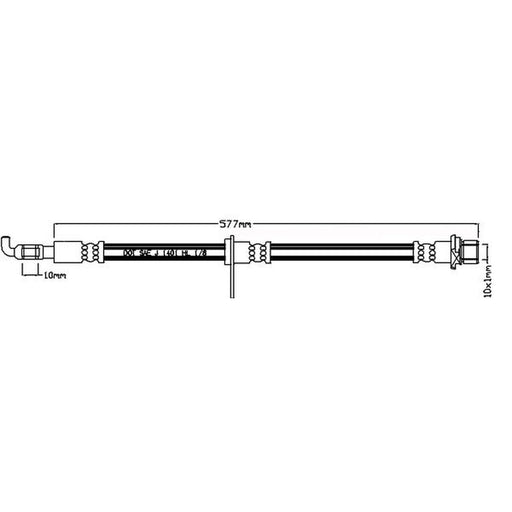 Juratek Brake Hydraulic Hose Line Front Right JBH1083R