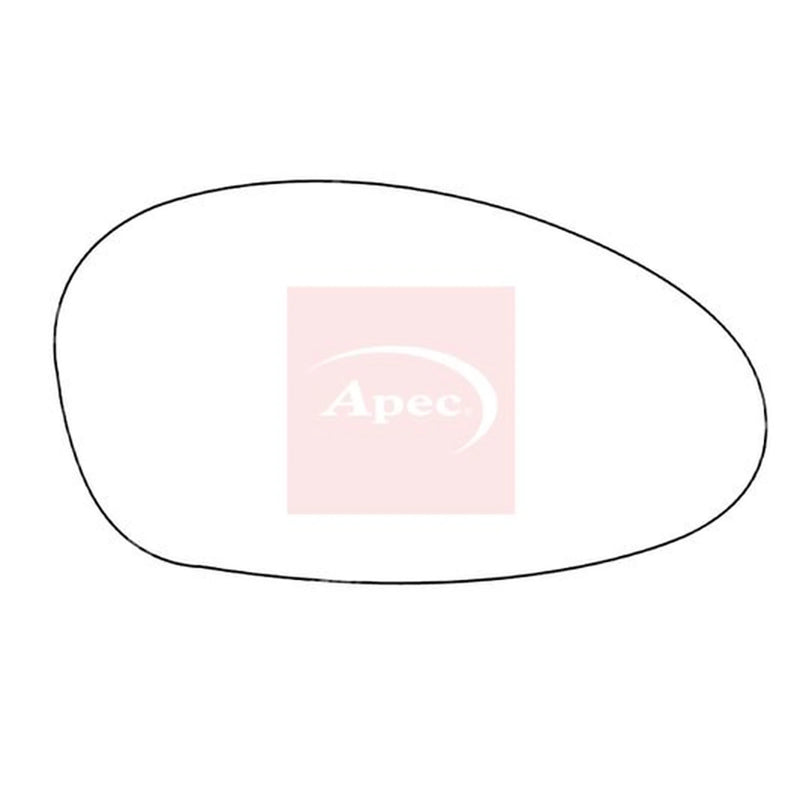 Apec Exterior Wing Mirror Glass Right AMS2102
