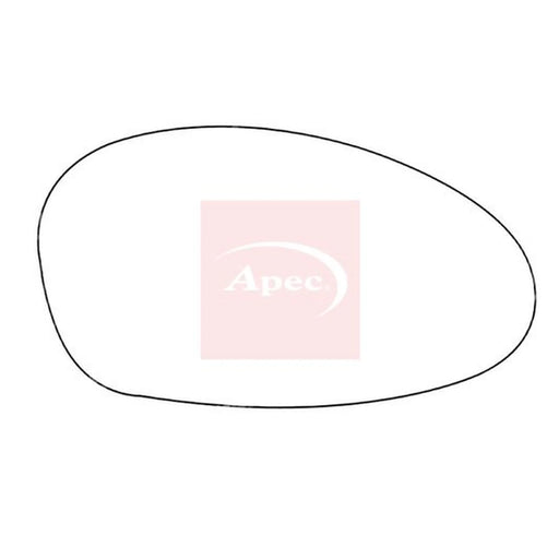 Apec Exterior Wing Mirror Glass Right AMS2102