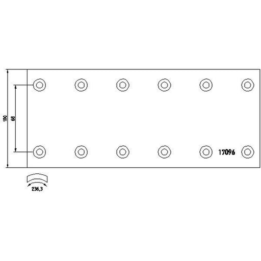 DON Don Cv Brake Lining Set PB23261S7121