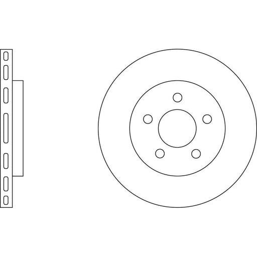 Apec Brake Disc Front Fits Chrysler Neon Apec  - Town Parts