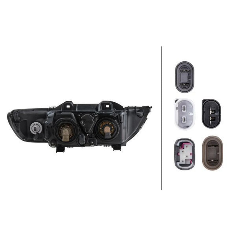 Hella Headlight Headlamp H7/H7 Right 1EL 008 053-581