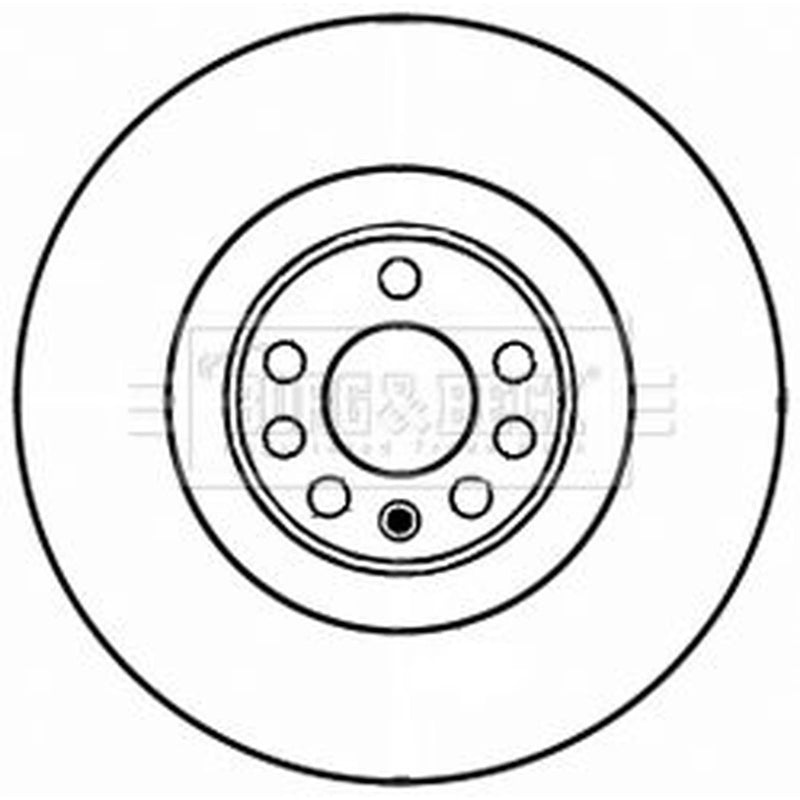 Borg & Beck 2 x Vented Front Brake Discs BBD6029S