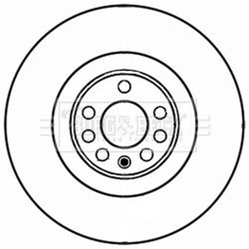 Borg & Beck 2 x Vented Front Brake Discs BBD6029S