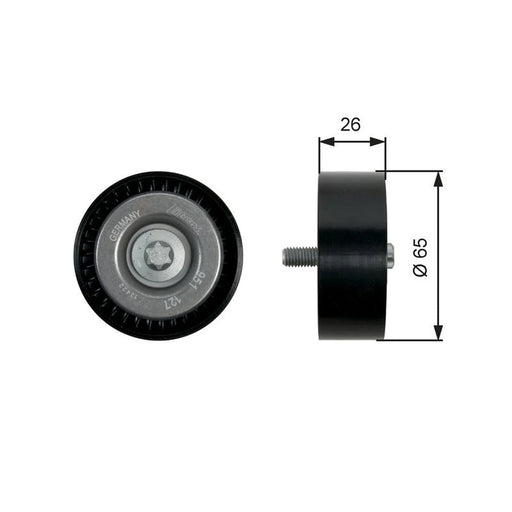 Gates V-Ribbed Belt Deflection/Guide Pulley T36437