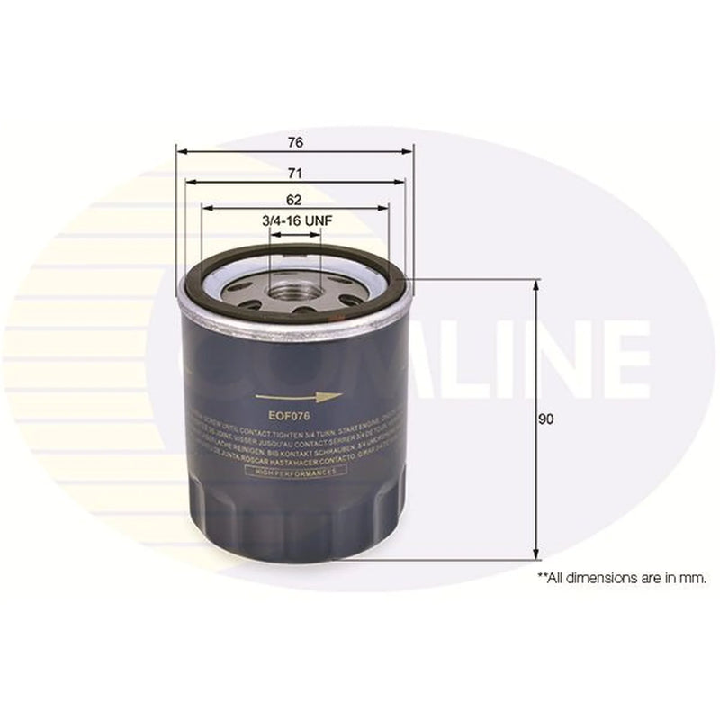 Comline Engine Oil Filter EOF076