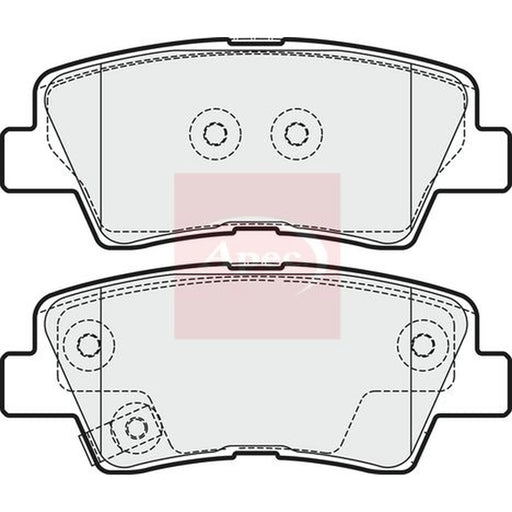 Apec Rear Brake Pad Set PAD1754