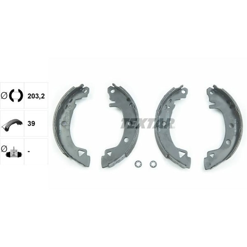 Textar Brake Shoe Set Axle Kit 91046500