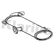 Klarius Box With Tail Pipe Rear CL340H