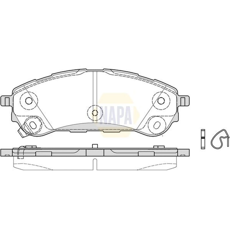 NAPA Rear Brake Pad Set NBP1971