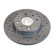 Febi 2 x Solid Rear Brake Discs 107724