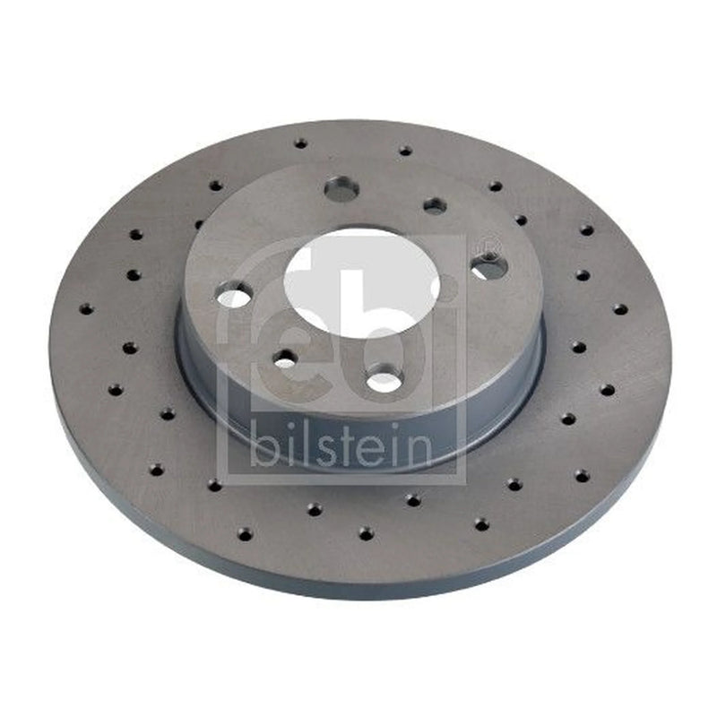 Febi 2 x Solid Rear Brake Discs 107724