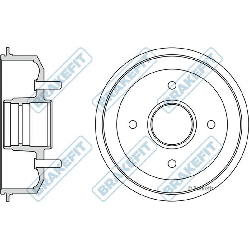 Apec Brake Drum Assembly Rear BDR9038