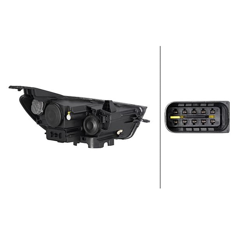 Hella Headlight Headlamp H7 Right 1LG 354 862-041