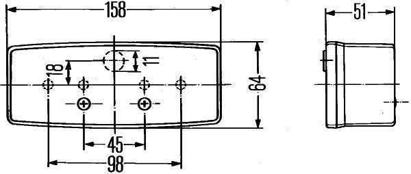 Hella 2SE 997 111-011 Tail Light Assembly