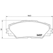 Brembo 4 x Front Brake Pad Set P83071