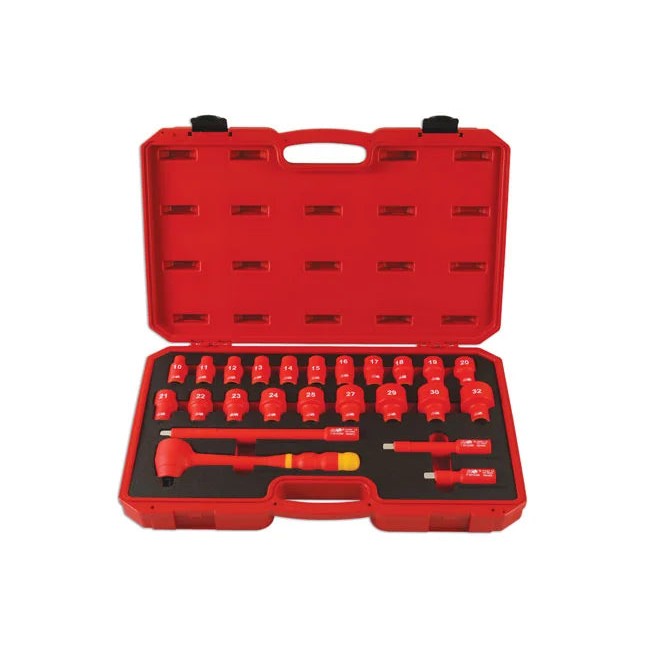 Laser Tools Insulated Socket Set 1/2"D 24pc - PL
