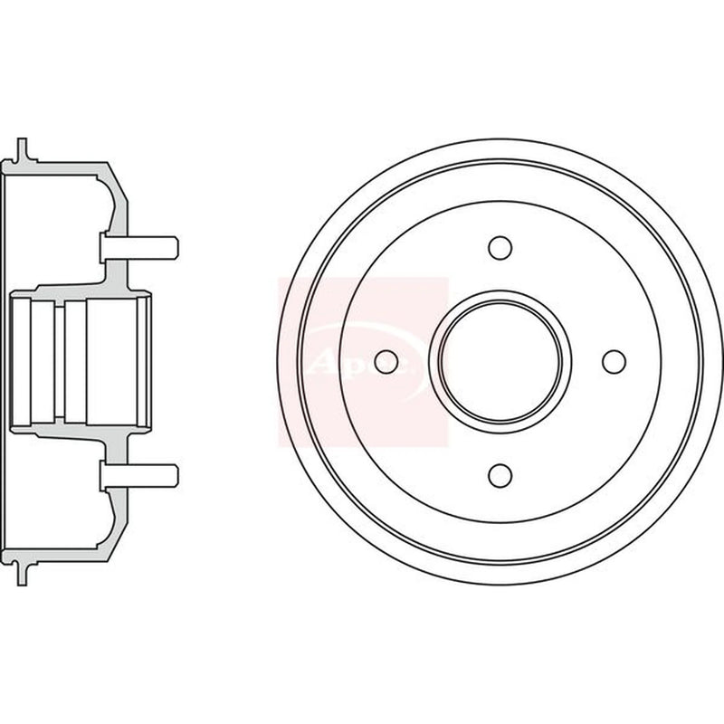 Apec Brake Drum Assembly Rear DRM9145