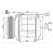 NRF Air Conditioning Compressor 32881