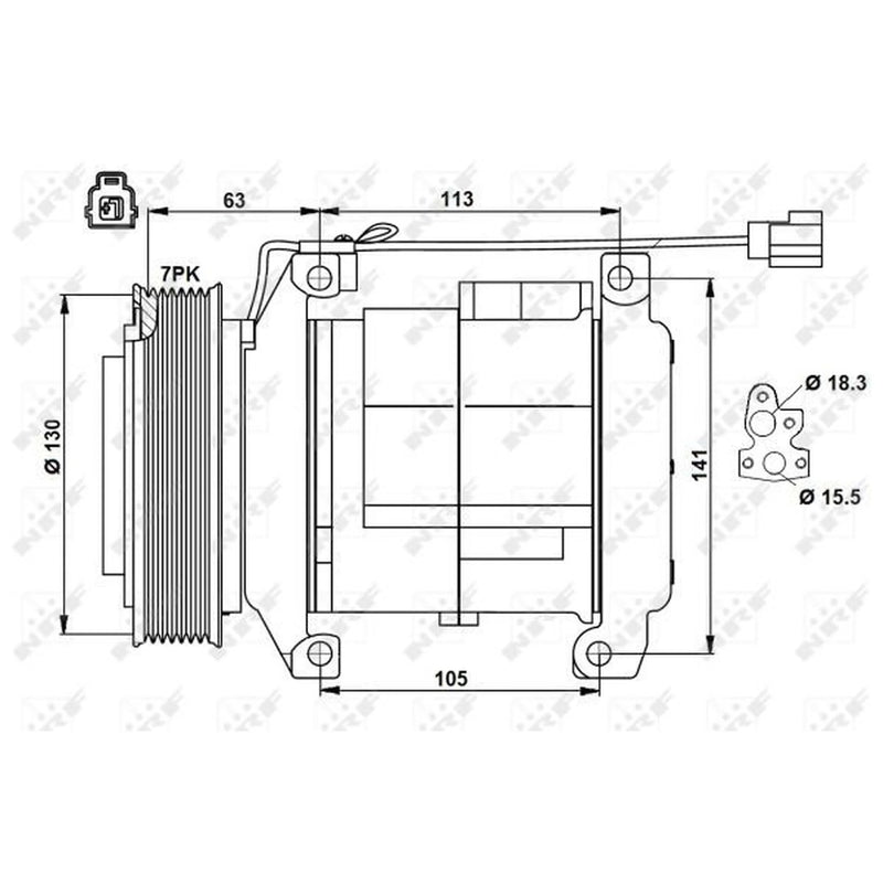NRF Air Conditioning Compressor 32881