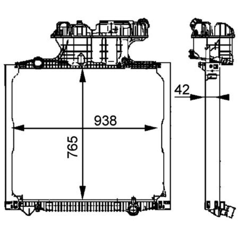 Mahle Engine Radiator CR 702 000P