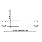 KYB Shock Absorber Damper Strut Rear 3450023