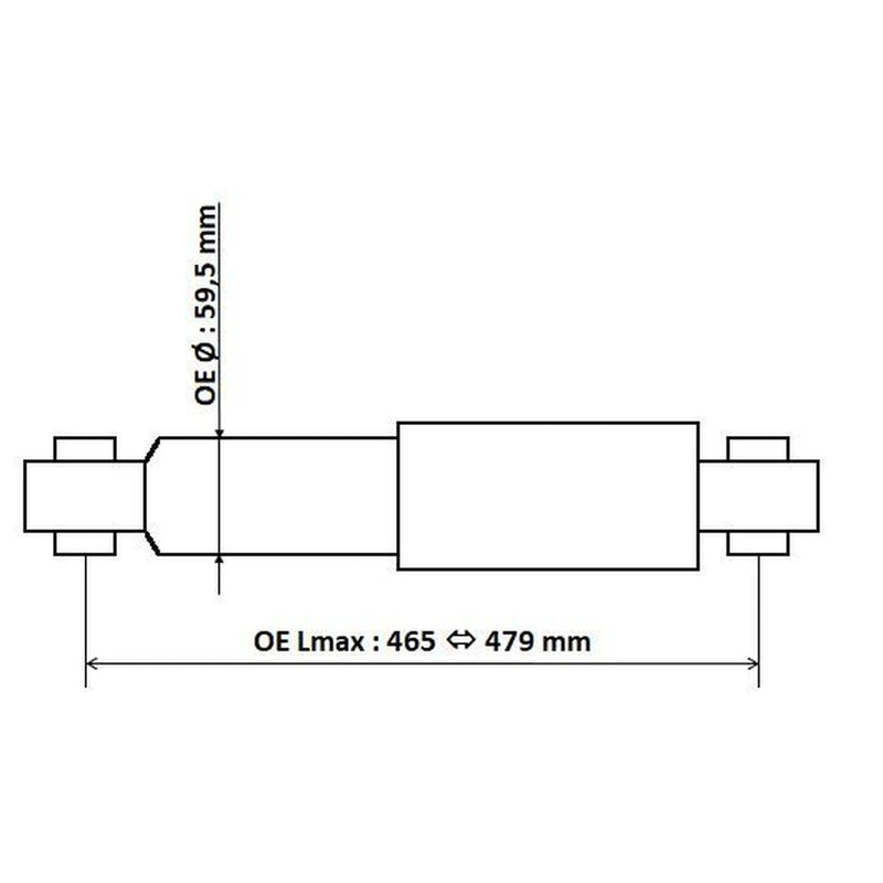 KYB Shock Absorber Damper Strut Rear 3450023