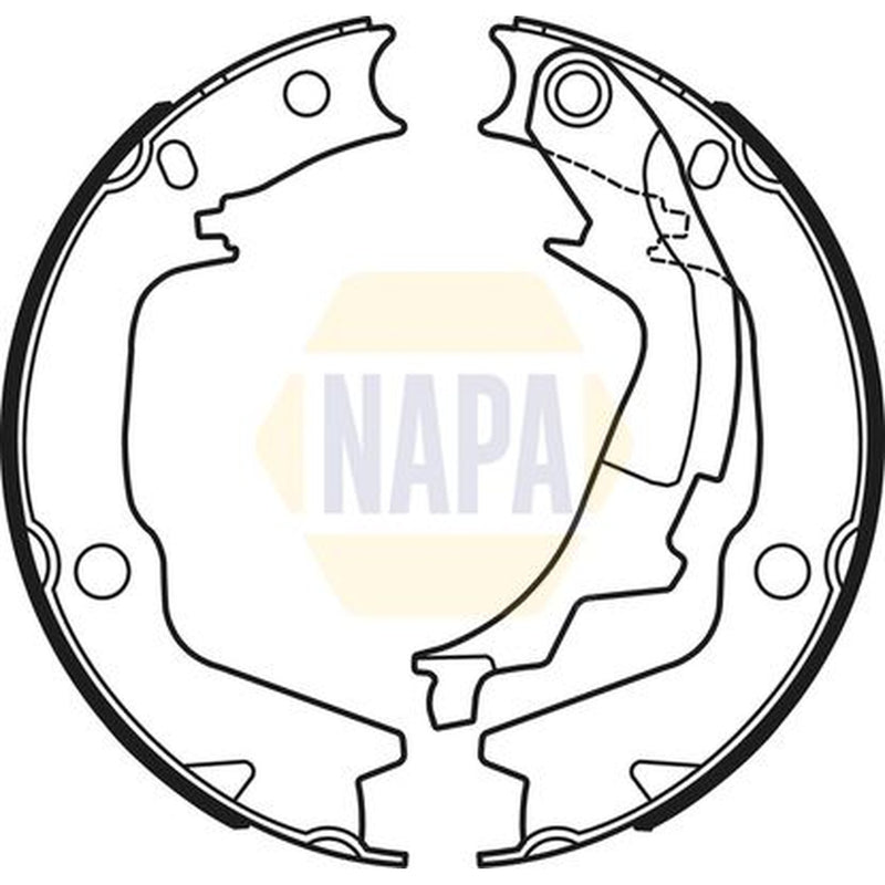 NAPA Parking Brake Shoe Set NBS5046