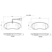 Brembo 4 x Front Brake Pad Set P68062G