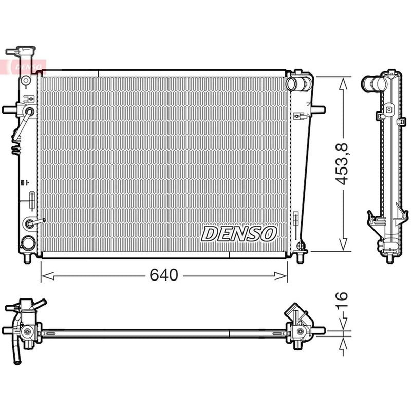 Denso Engine Radiator DRM41029