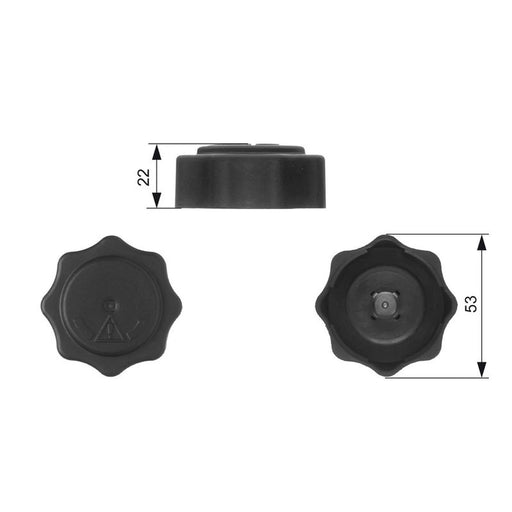 Gates Coolant Expansion Tank Cap RC229