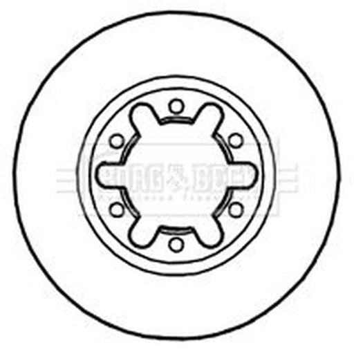 Borg & Beck 2 x Vented Front Brake Discs BBD4648