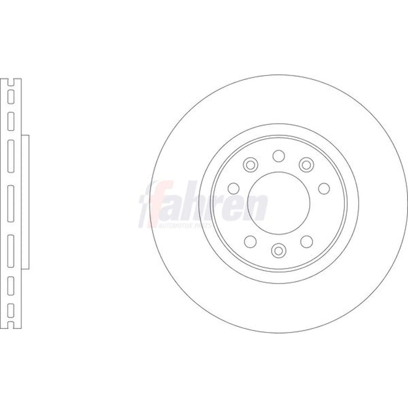 Fahren 2 x Rear Brake Discs FBD6981