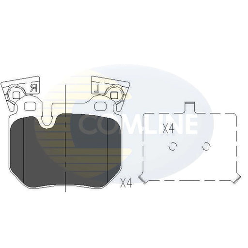 Comline 4 x Rear Brake Pad Set CBP06023