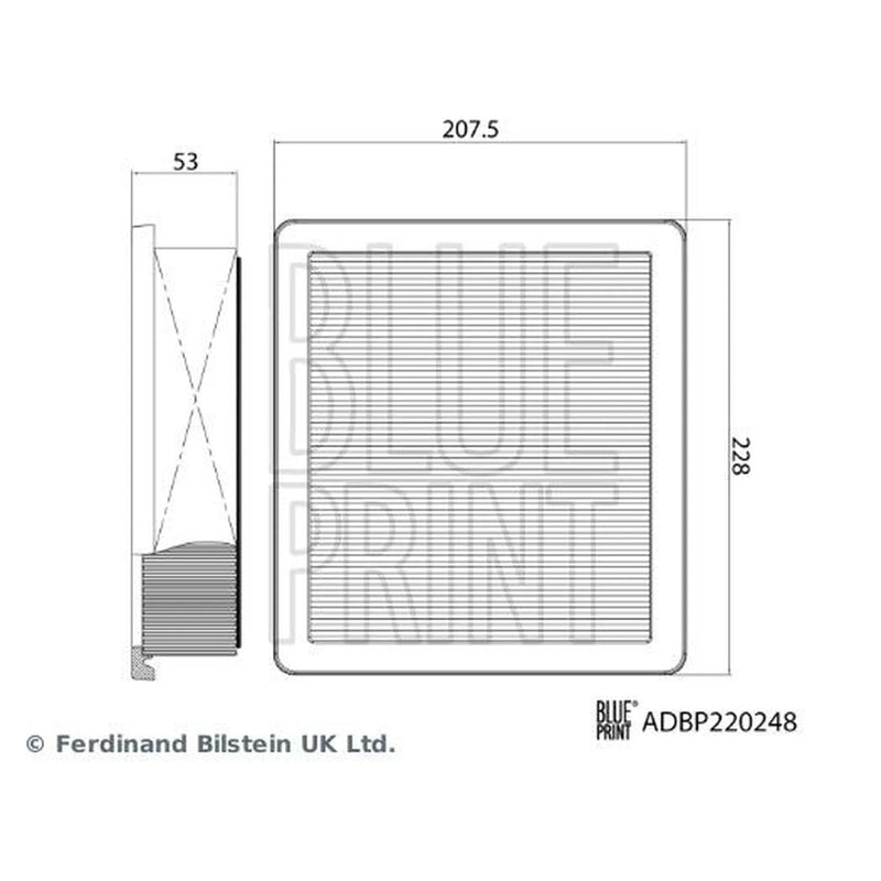 Blue Print Engine Air Filter ADBP220248