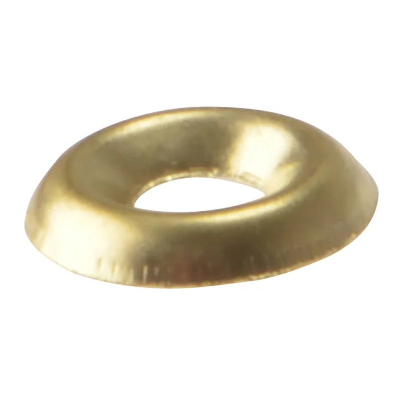 ForgeFix Screw Cup Washers Solid Brass Polished Bag 200 6-10