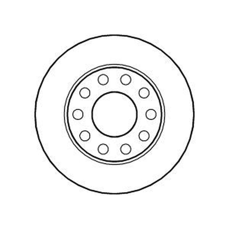 Abtex 2 x Solid Rear Brake Discs BD907S