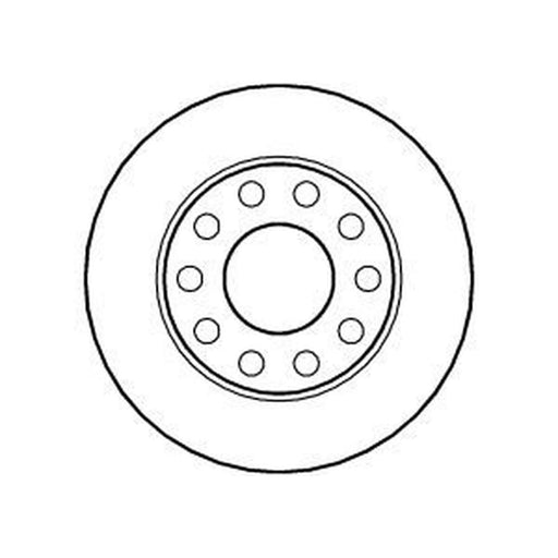 Abtex 2 x Solid Rear Brake Discs BD907S