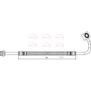 Apec Brake Hydraulic Hose Line Front Left HOS4019