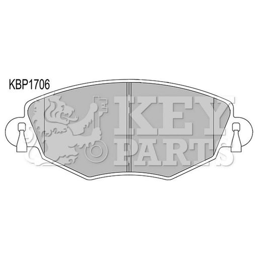 Key Parts 4 x Front Brake Pad Set KBP1706