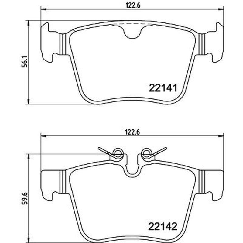 DON Rear Brake Pad Set PCP1624