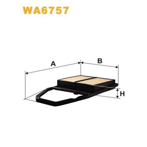 WIX Engine Air Filter WA6757