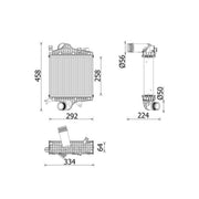 Mahle Intercooler (Charge Air Cooler) CI 672 000P